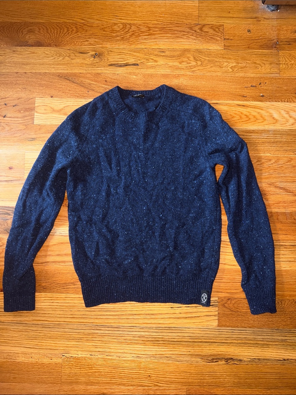 Todd Snyder Men's Navy Crewneck Wool Sweater - XS